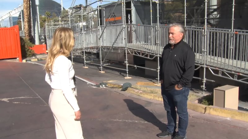 Las Vegas business along F1 track frustrated by new bridge he says is deterring customers