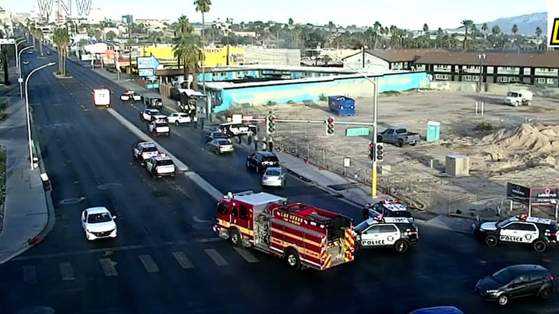 Stolen vehicle collides with Metro patrol unit in downtown Las Vegas