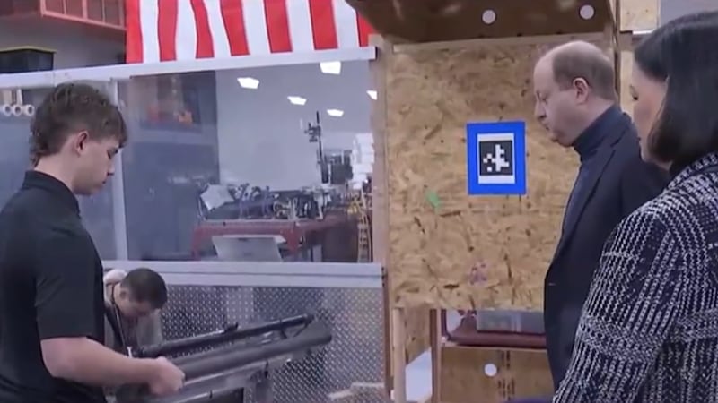 Jared Polis toured Southeast Career and Technical Academy to see magnet school education.