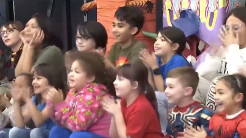 Two Las Vegas Valley elementary schools received gifts to celebrate lowered absenteeism.