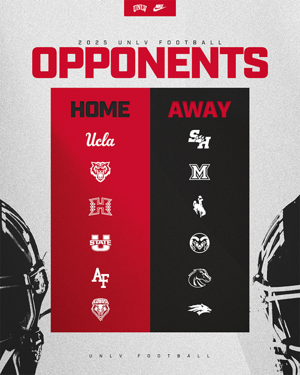 UNLV football will play four Mountain West teams in 2025 that it did not face this season as...